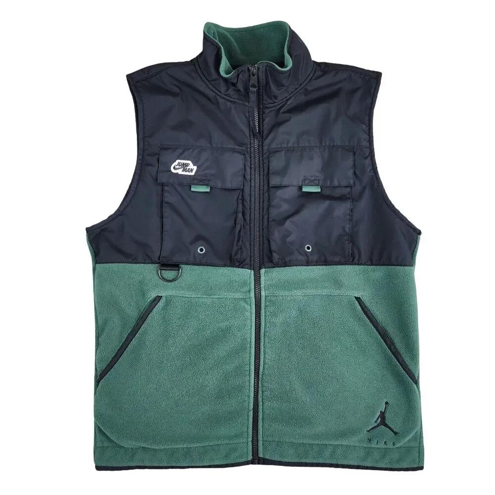 Nike Air Jordan Jumpman Tactical Fleece Cargo Vest Green/Black – Men’s Small
